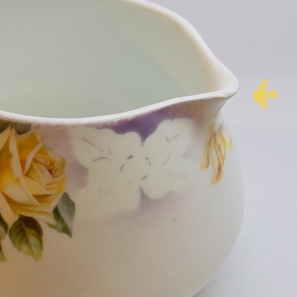 J&C Bavaria Vintage Antique Large Pitcher Hand Painted Porcelain Roses Germany - Picture 12 of 13